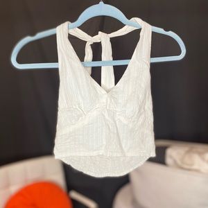 Tie Halter Neck Crop Top